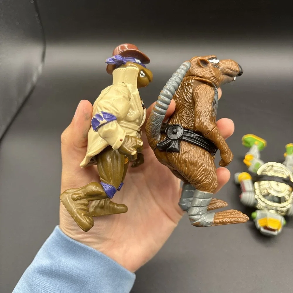 Vintage TMNT Teenage Mutant Ninja Turtles 1988 to 1990s Playmates Toys Lot of 4
